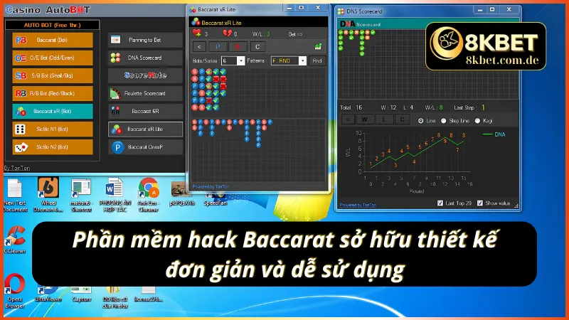 Tool hack Baccarat sở hữu thiết kế đơn giản