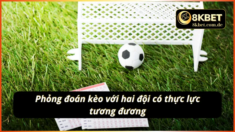 Dự đoán kết quả theo hai đội có thực lực bằng nhau